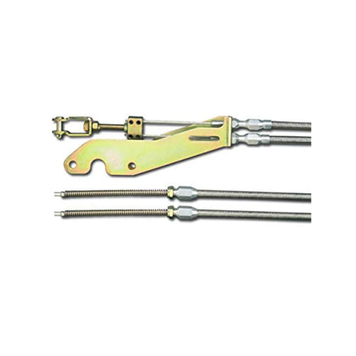 Emergency Brake Cable Kit Lokar Performance Products EC-80WTHT For Wilwood Mc4 Mechanical Caliper Trans Mount
