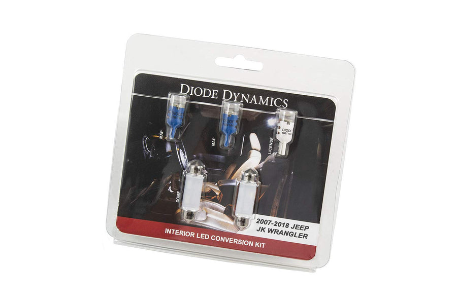 JK Wrangler 4dr Interior Kit Stage 2 Blue Diode Dynamics