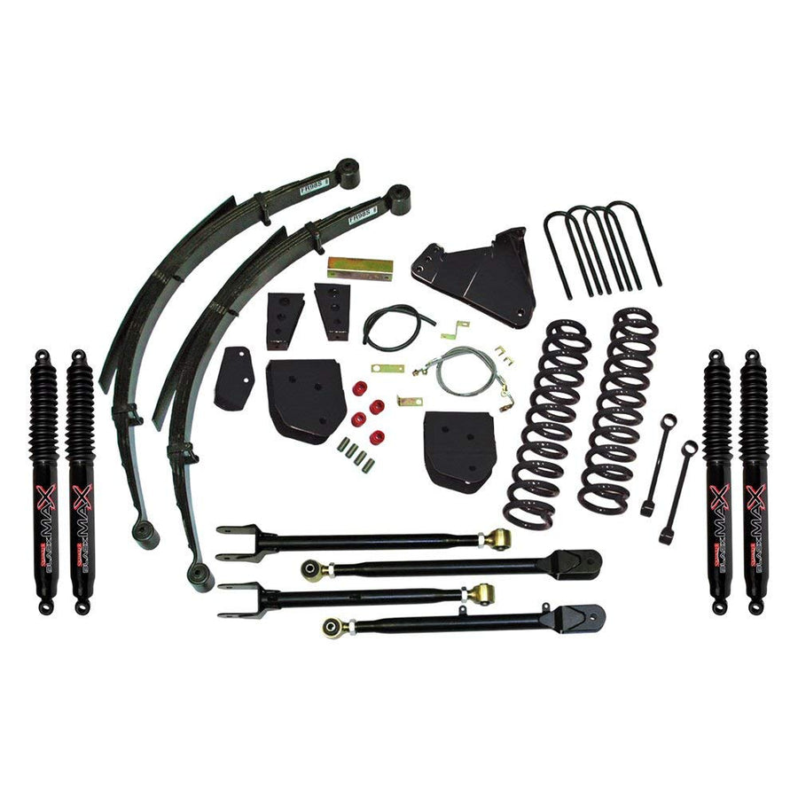 Skyjacker Suspension Lift Kit F8852KSH-B w/Shock Black MAX Shocks 8.5 in. Lift Incl Front Coils Rear Springs
