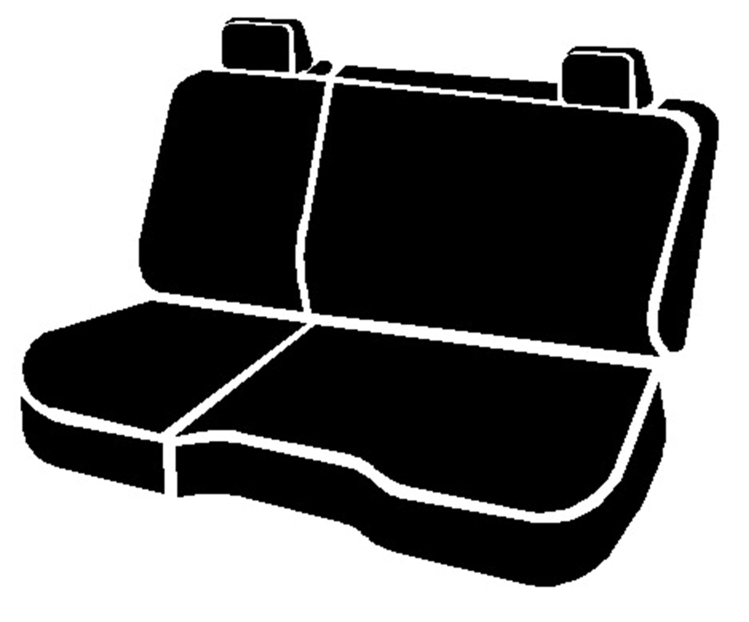 Fia Wrangler TR42-94NAVY Custom Seat Cover; Saddle Blanket; Navy; Rear; Split Seat 60/40; Adj. Headrests;