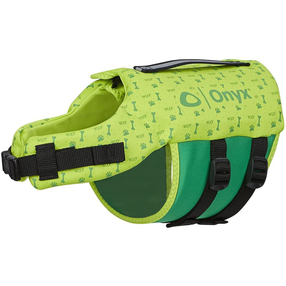 Large Onyx Neoprene Pet Life Jacket, Green