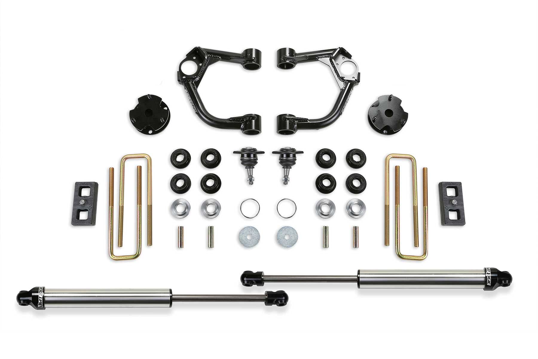 Fabtech Ball Joint K2322DL Control Arm Lift System 3.5 in. Lift w/Dirt Logic 2.25 Resi Rear Shock w/o Intrusion Beam Kit Incl. PN [FTS22293/FTS811482] Lift System