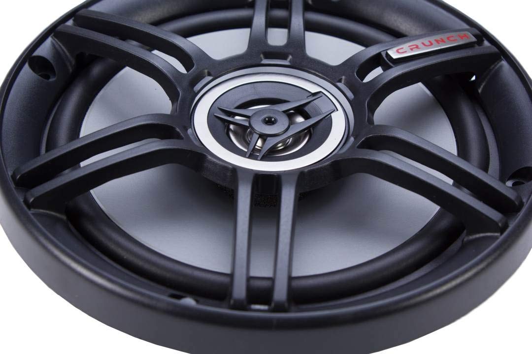 Crunch 6.5-Inch 300 Watts Coax Shallow 4 Ohms CS Speakers, Black | CS-65CXS