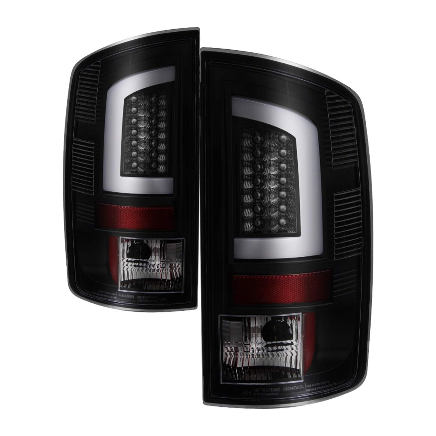 Dodge Ram 02-06 1500 / Ram 2500/3500 03-06 Spyder Auto 5084125 Version 3 Light Bar LED Tail Light - Black Smoke