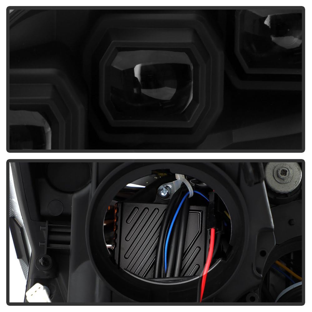 Projector Headlights Xtune (PRO-JH-IG3708-2D-FLED-BK) (Akkon)