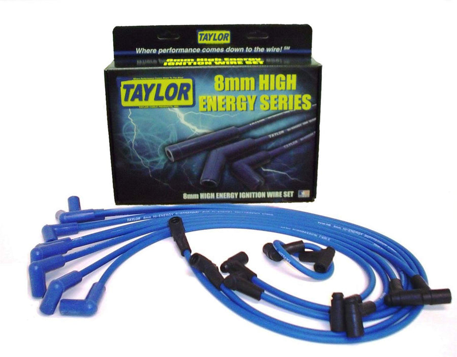 Hi-Energy Taylor Cable 64602 Spark Plug Wire Set , Blue