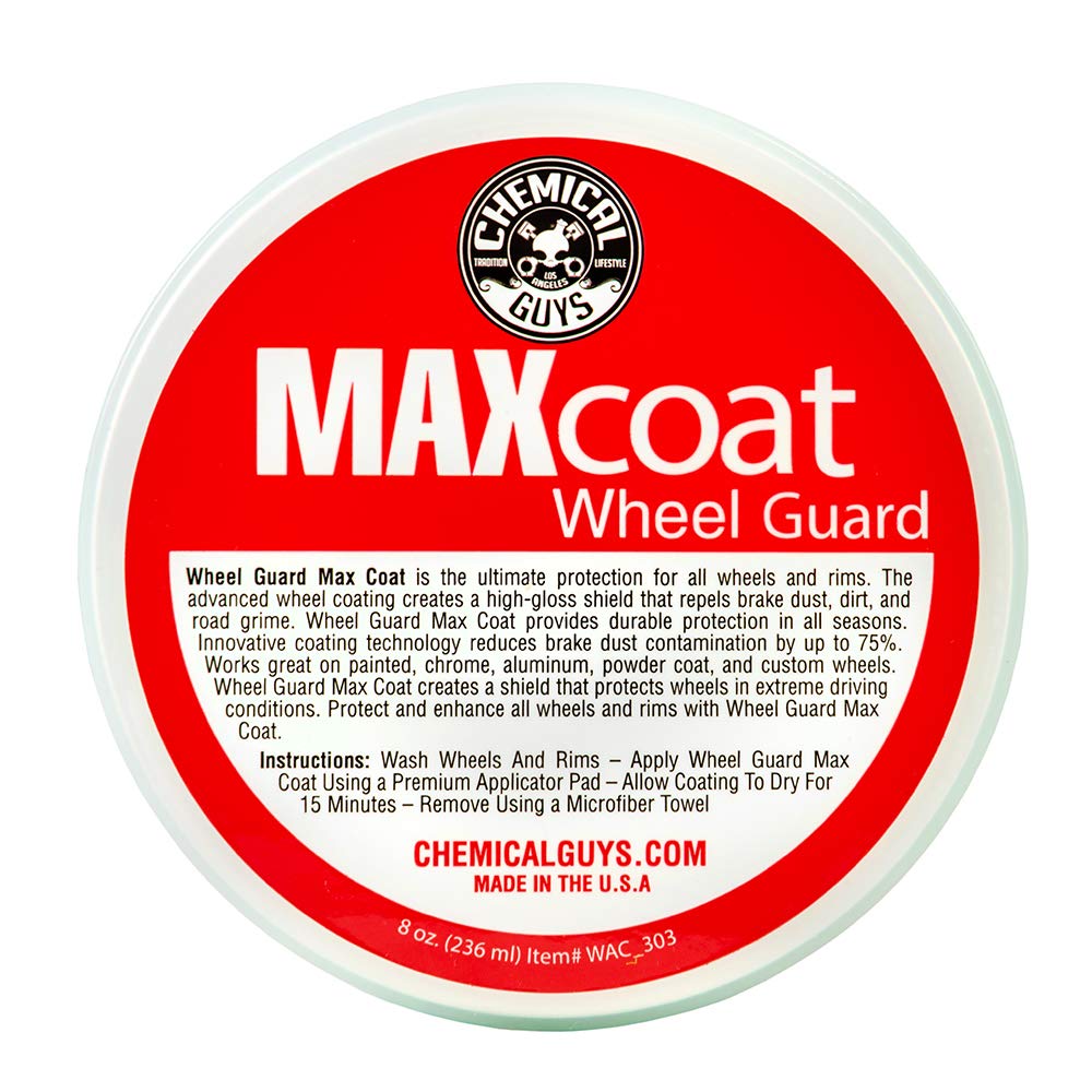 Chemical Guys Wheel Guard WAC_303 Max Coat and Rim Sealant, Safe for Cars, Trucks, SUVs, Motorcycles, RVs & More, 8 oz