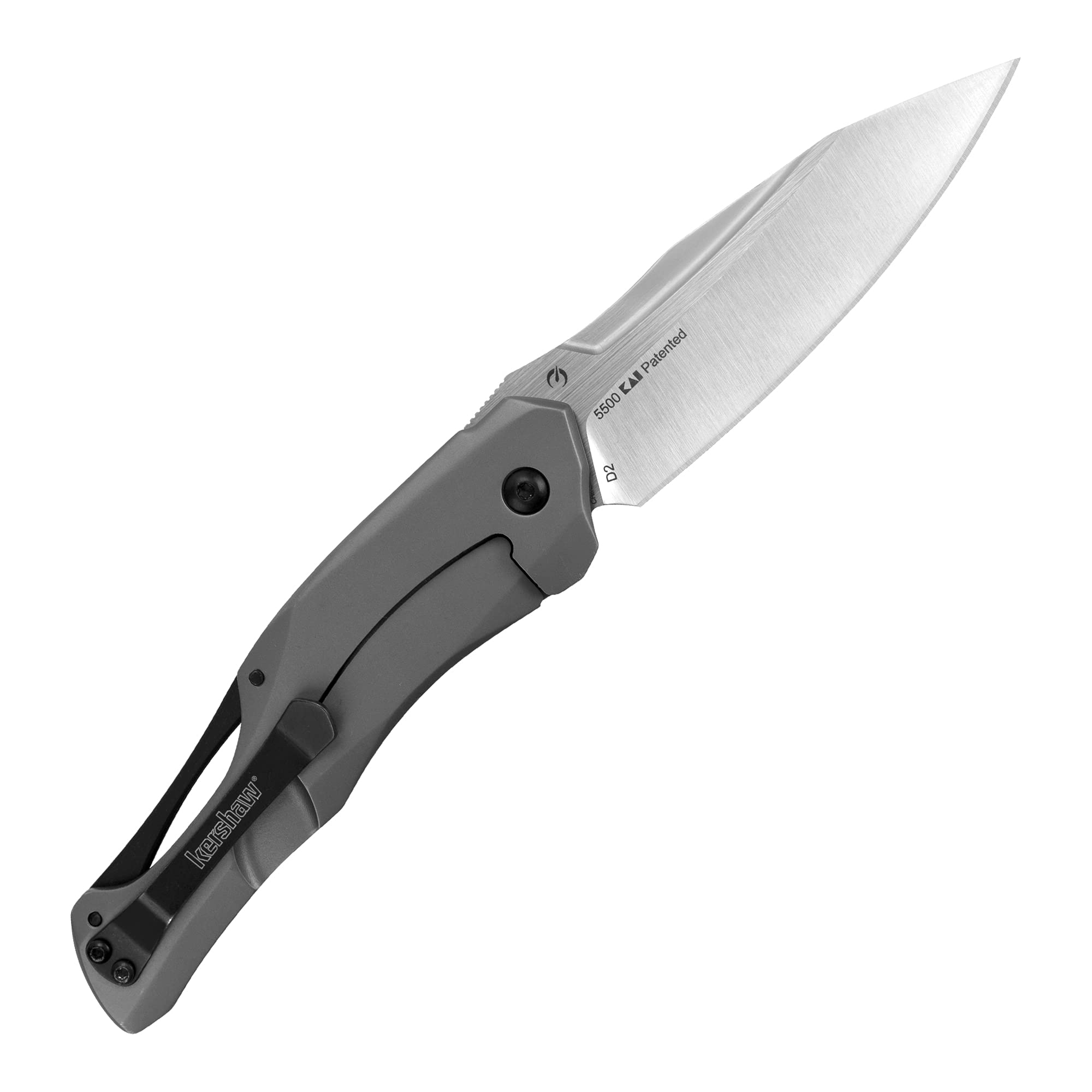 Kershaw Spear Point Collateral Pocket Knife, 3.4-in. Blade, SpeedSafe Assisted Opening, Frame Lock (5500)