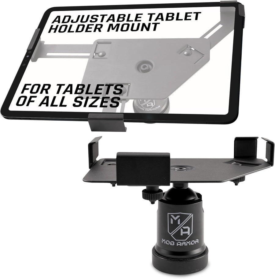 Mob Armor Maxx Tablet Mount Magnetic - Universal Holder with Magnetic Base for 7"-13" Tablets - Includes Adhesive Mounting Disc - Ideal for Trucks, Cars and More - Console Accessories