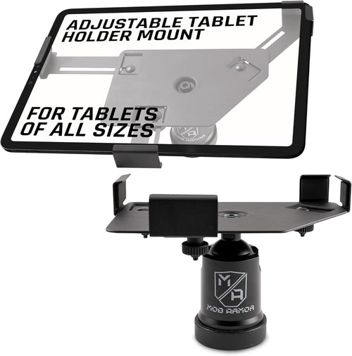 Mob Armor Maxx Tablet Mount Magnetic - Universal Holder with Magnetic Base for 7"-13" Tablets - Includes Adhesive Mounting Disc - Ideal for Trucks, Cars and More - Console Accessories