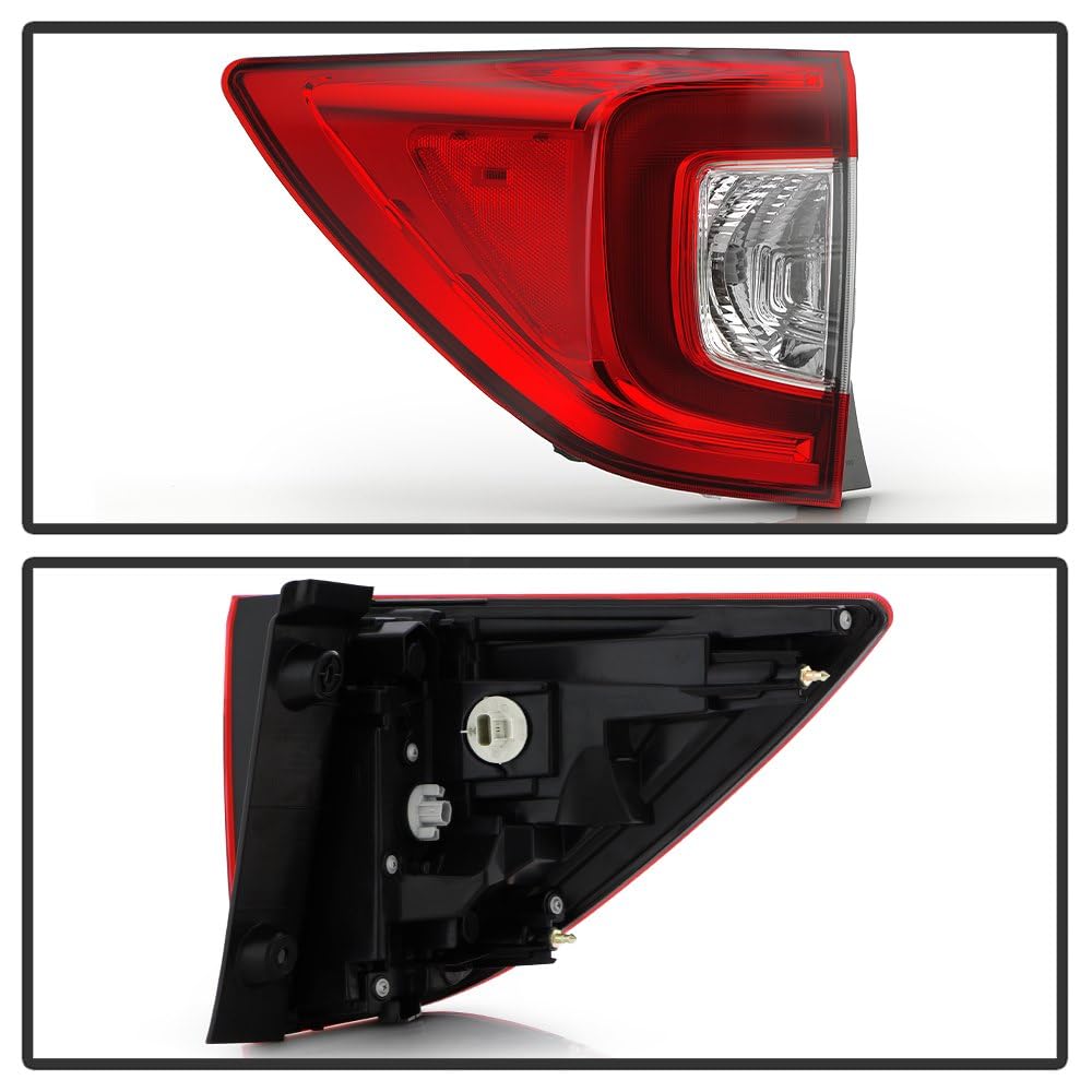Honda Pilot Spyder (OE) 19-22 (Fit LX EX EX-L Elite SE Touring) Red/Clear Driver Side Tail Light - OE Left