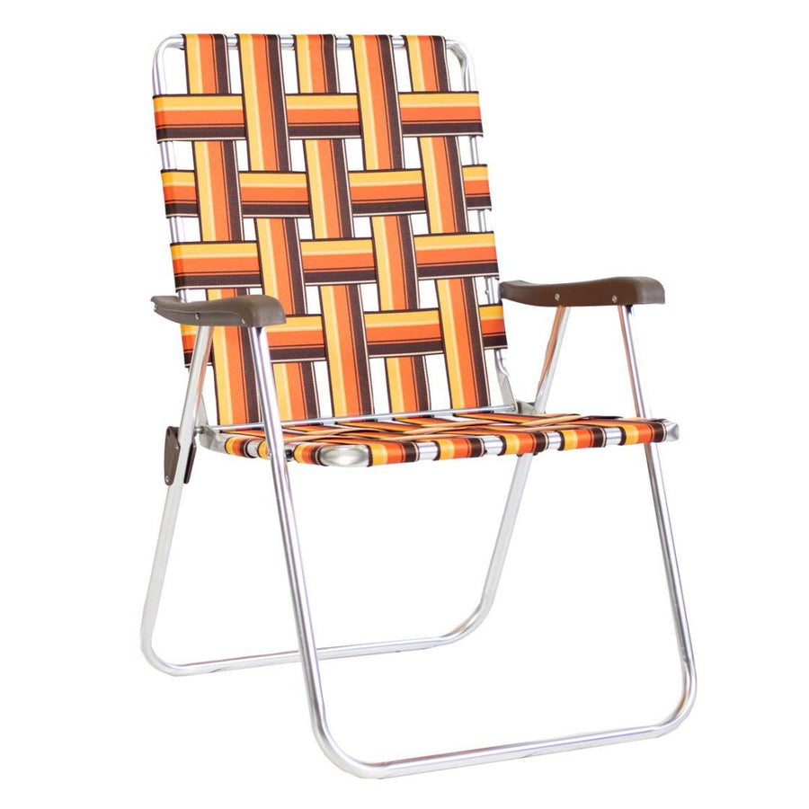 Kuma Outdoor Gear Backtrack Chair, Portable Ultimate Luxury Outdoor Folding Chair for Camping, Glamping, Sports & Outdoor Adventures (Kelso, Orange/Brown/Yellow)