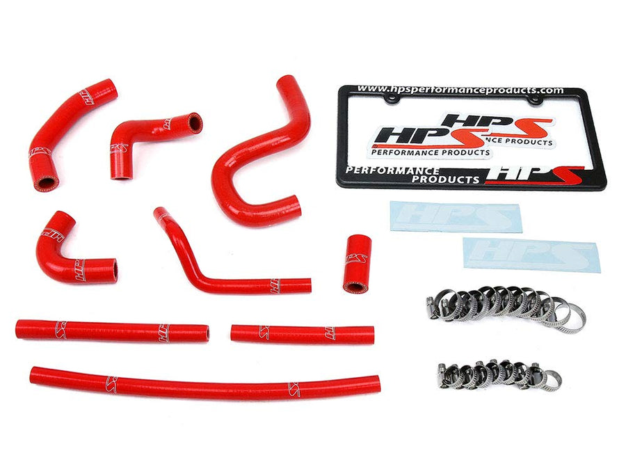 Red HPS Silicone Heater Hose Kit 57-1798-RED Coolant