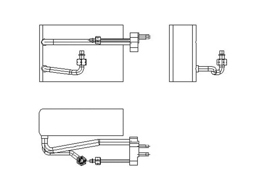 Replacement TYC 97088 Evaporator