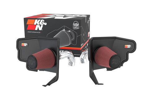 Cold Air Intake System K&N: High-Flow Air Filter, Increase Performance & Towing: Compatible with 2022-2024 TOYOTA: Sequoia, Tundra, 77-9042KP