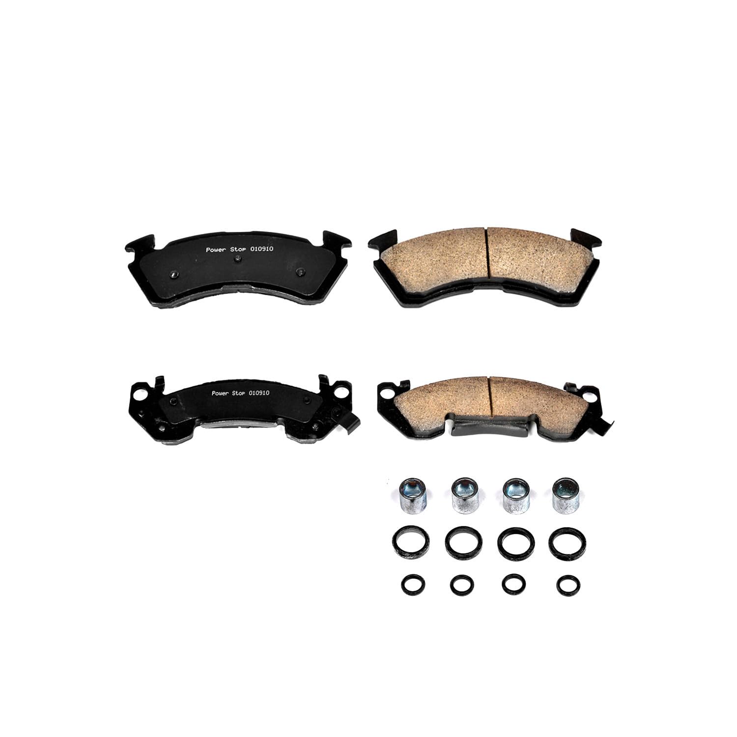 Power Stop Front Brake Kit For Commercial Chassis Buick 1992-96 |Chevrolet Caprice 1991-93 |Impala 1994-96 - Ceramic Brake Pads With Installation Hardware, 17-614