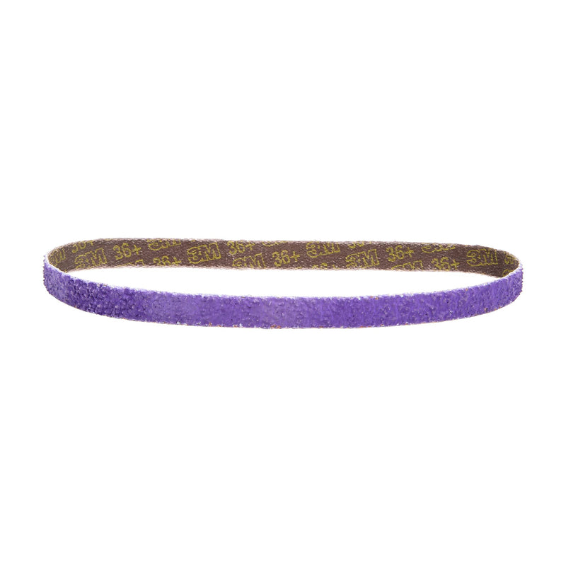 Cubitron II 3M File Belt, 33445, 60+ Grit, 1/2 in x 18 in, Pack of 10 File Belts, Resin Bonded, Spot Weld Removal