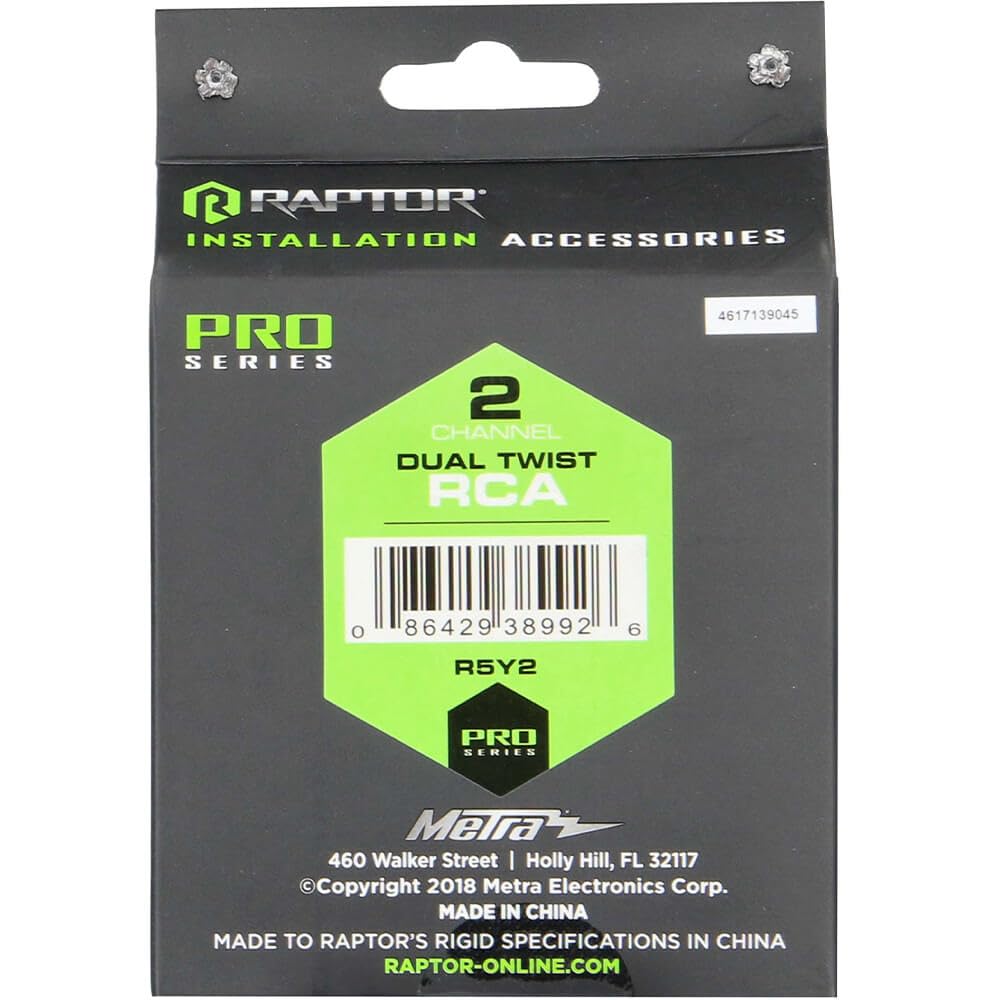 METRA ELECTRONICS RAPTOR PRO SERIES 2F/1M RCA Y-ADAPTOR