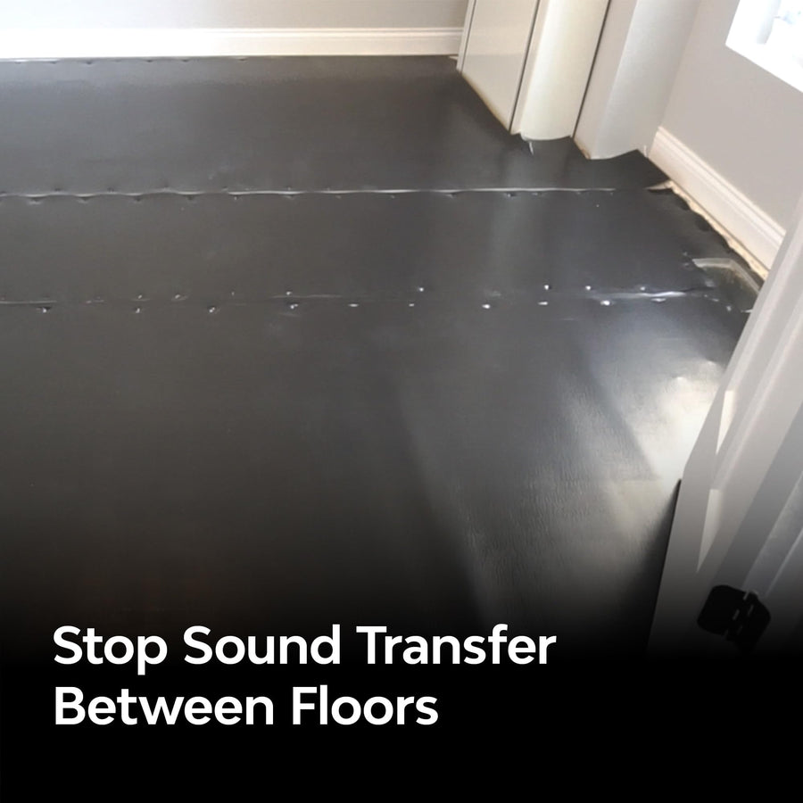 Four-Layer DynaPad Composite Sound Dampening Foam to Reduce Noise in Room - Sound Deadening Floor Insulation Foam - 54 in x 25 ft Long Acoustic Insulation Roll