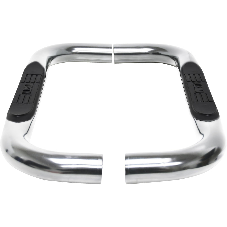 Westin E-Series 23-4110 3 Round Nerf Bars fits 2019-2025 Silverado Sierra 1500 Standard Cab Stainless Steel Pair