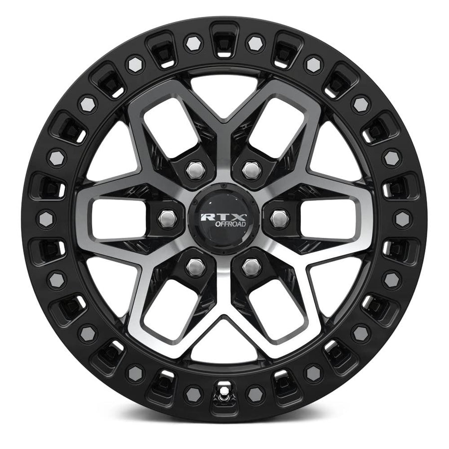 Custom RTX ZION Wheel - 18x9, 20 Offset, 8x170 Bolt Pattern, 125mm Hub - Black with Machined Face Rim