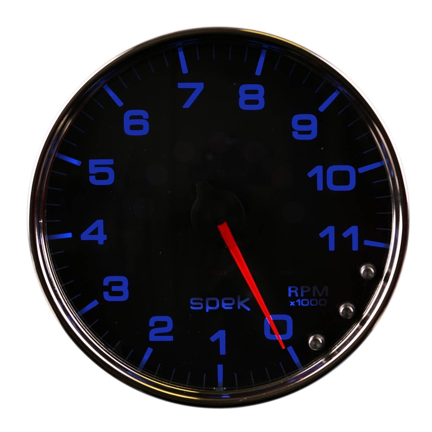 AutoMeter Gauge P23931 Tachometer (Spek-Pro 5", 11K RPM, with Shift Light & Peak Mem, Black/Chrome, Spek-Pro)