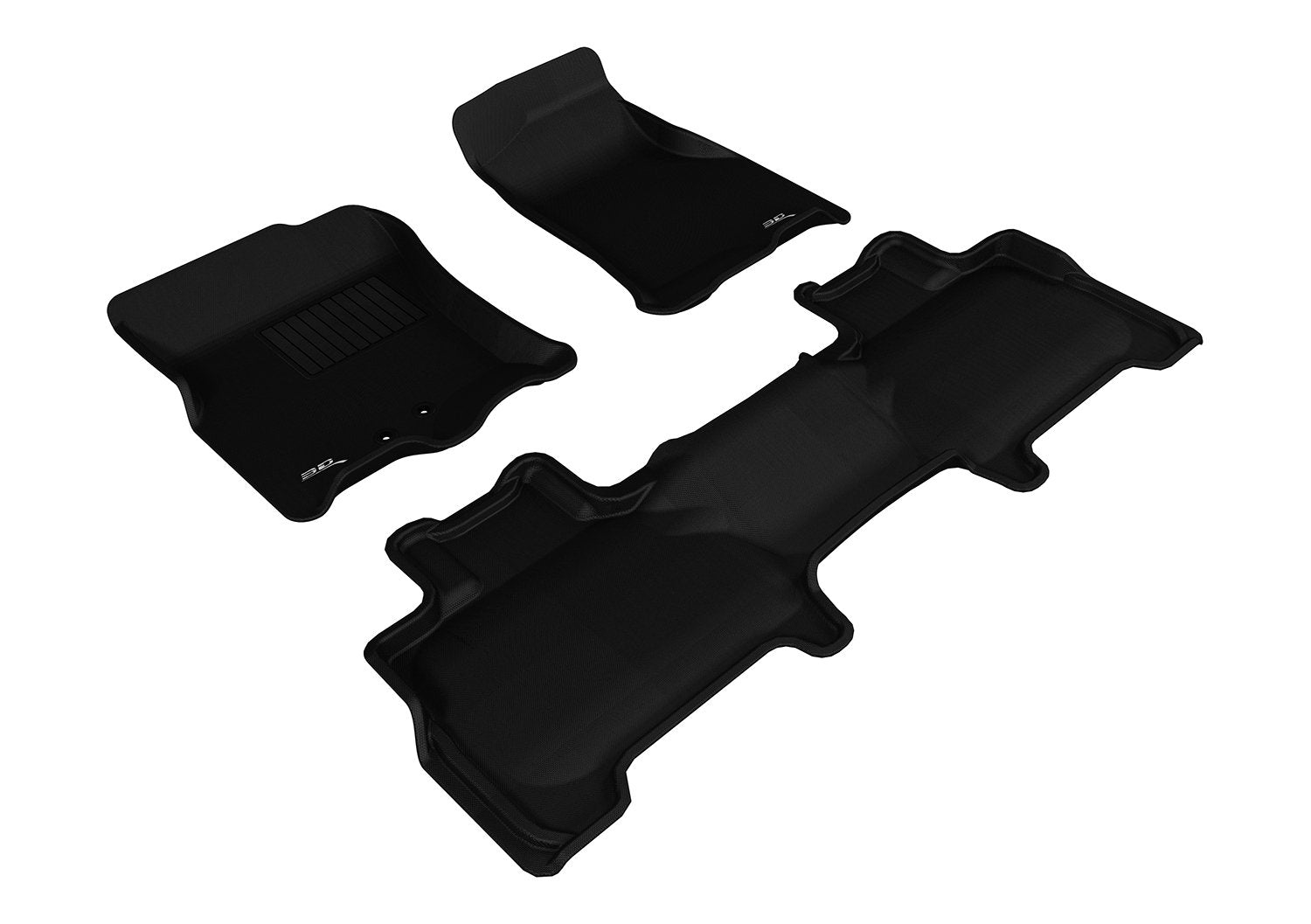 FORD EXPEDITION 3D MAXpider WITH 2ND ROW CENTER CONSOLE 2011-2017 KAGU BLACK R1 R2