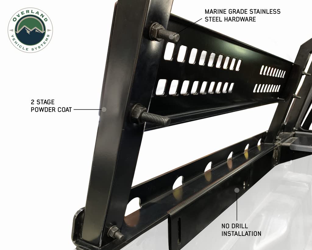 Discovery Overland Vehicle Systems Truck Bed Rack Mid Size 5ft Bed Truck - Suitable for Toyota Tacoma, Jeep Gladiator JT