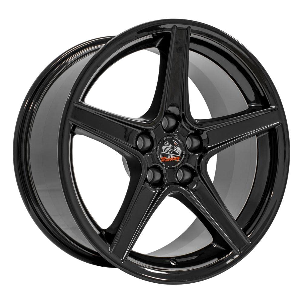 18 Inch OE Wheels FR06B Rim Fits Mustang FR500 Style 5x114.3 18x9 Gloss Black - Hollander 3810 (1)