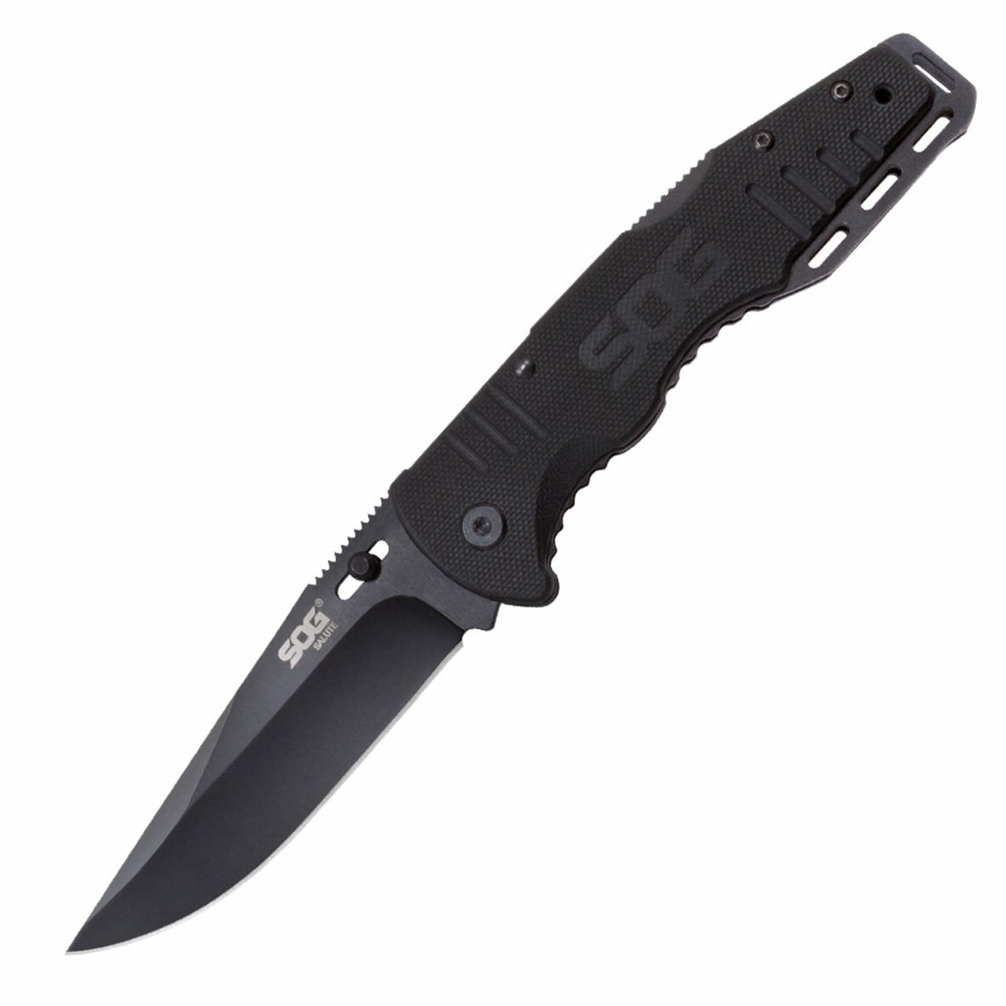 G-10 Handle, Fusion Salute, Black Blade, Plain