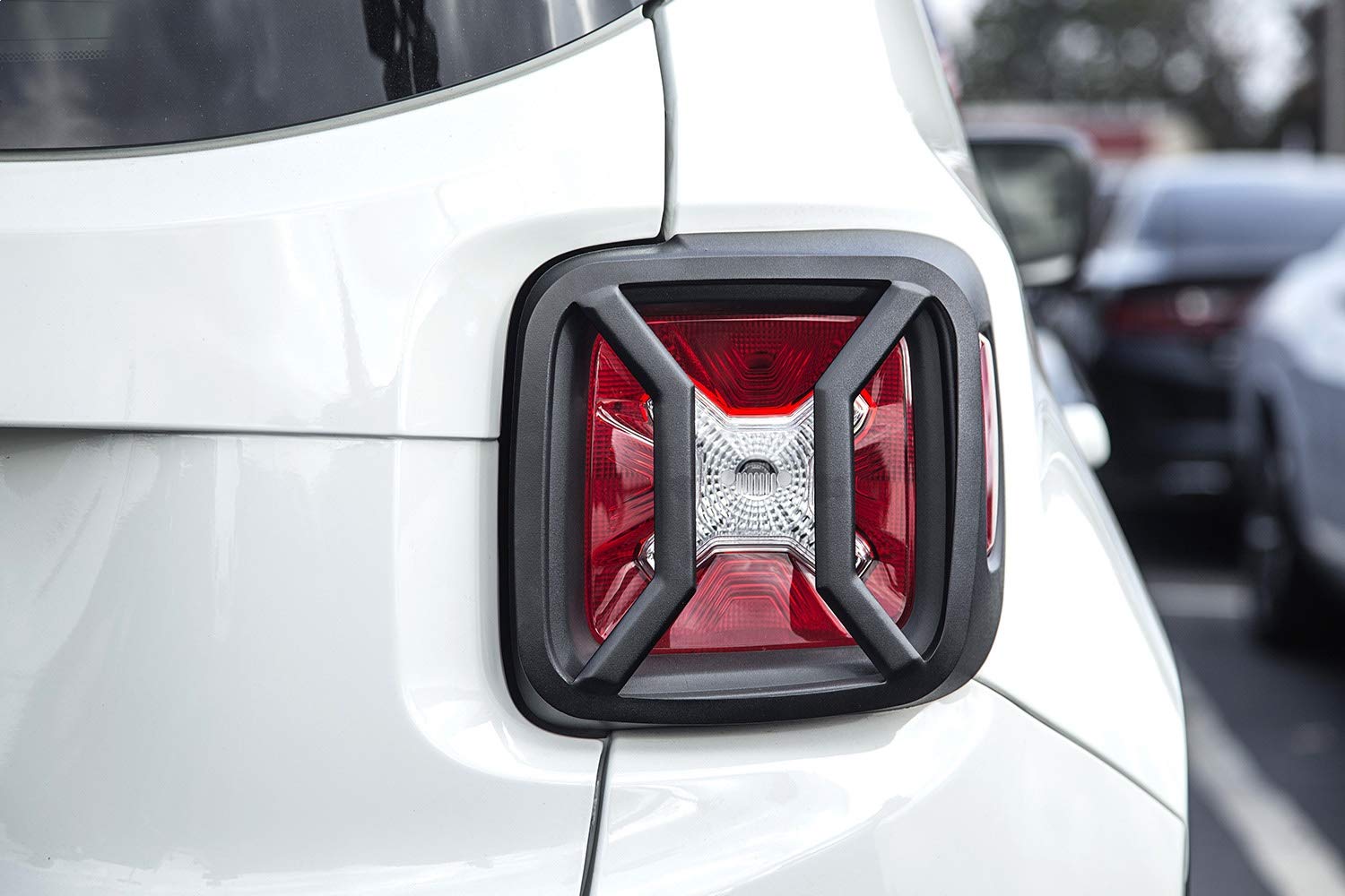 Euro Guard Kit, Tail Light, Black | Rugged Ridge | 11226.30 | Fits 2015-2017 Jeep Renegade Latitude/Limited/North/Sport/Trailhawk; 2016 Renegade Dawn of Justice/75th Anniversary