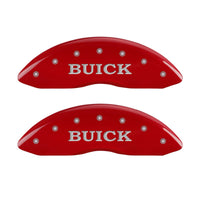 Caliper Covers MGP 49002Sbshrd: Red, Buick Shield Logo, 4 Pack