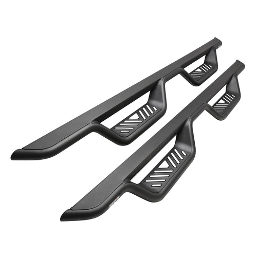 Westin Black Outlaw 20-14125 Drop Nerf Step Bars fits 2019-2022 Silverado Sierra 1500 (Excl. LD/Sierra 1500 Limited) 2020-2022 2500 3500 Double Cab 1 Pair