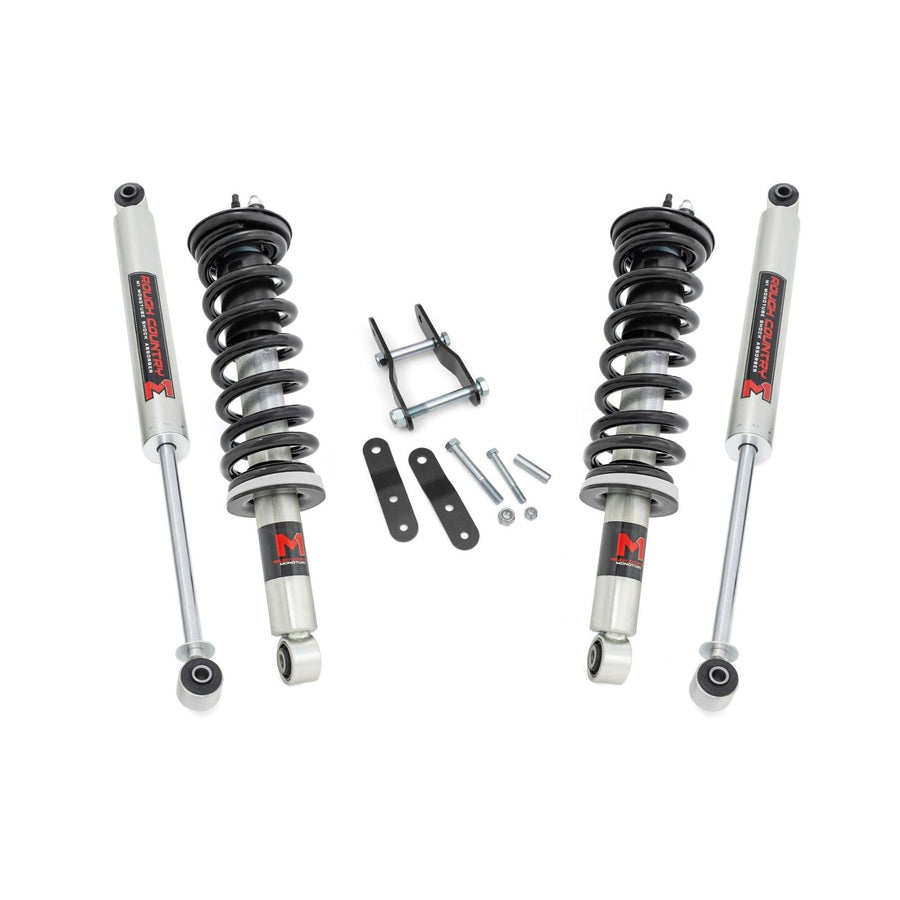 2.5" Rough Country Suspension Lift Kit with M1 Struts & M1 Rear Shocks for Toyota Tacoma (1996-2004)