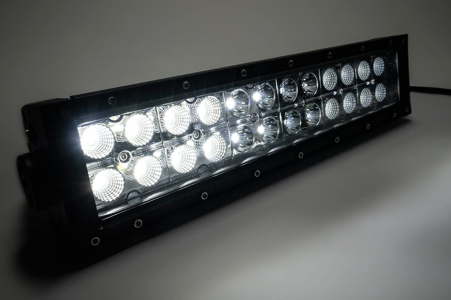 12" Amber/White Led Light Bar Southern Truck 77015, Dbl Row, Combo Flood/Beam 72W (Dt Harness 79900, 79904) 4,320 Lumens