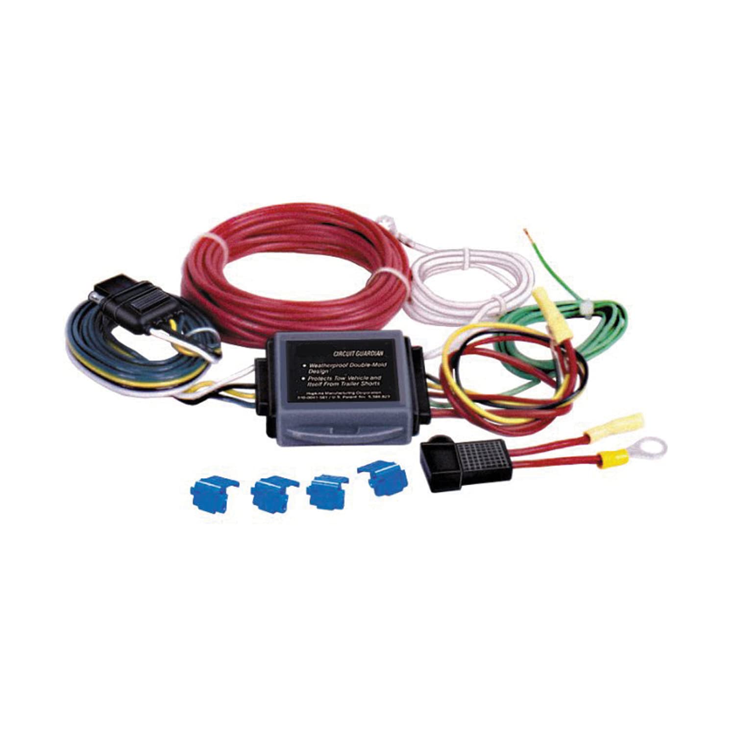 Tail Light Converter Husky Towing 13163 Direct Battery Powered Short Circuit Protected 8 Amp Capacity 72 Inch Wire with Power Lead Fuse Assembly, and Splices
