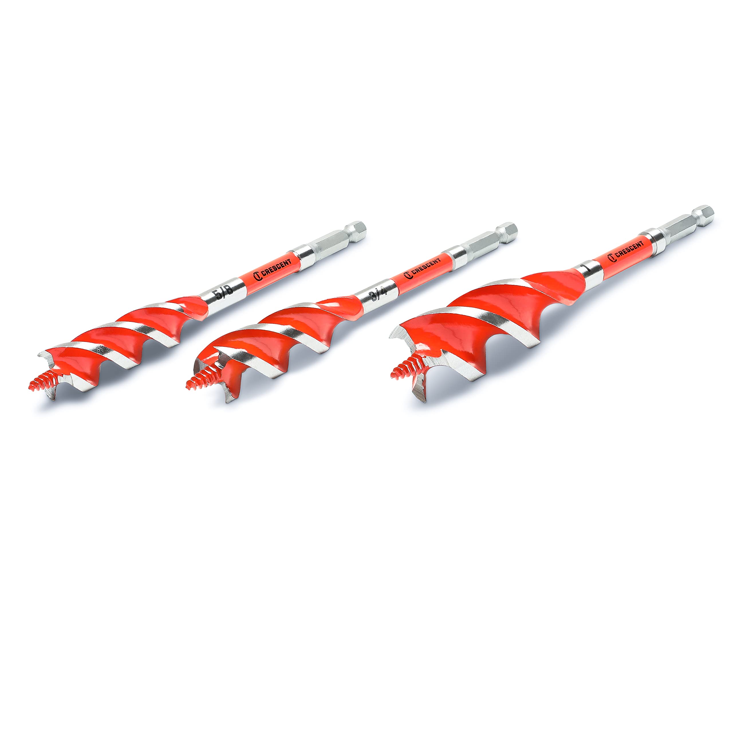 3 Piece Crescent High Speed Auger Set - 6.25" | CDSASET-3