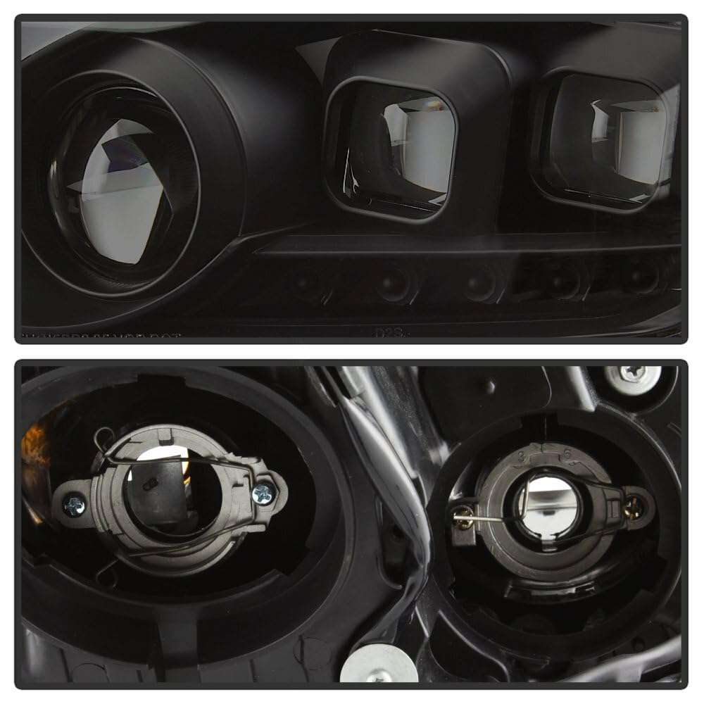 Projector Headlight Xtune PRO-JH-IG3708-2D-LB-BSM, 1 Pack