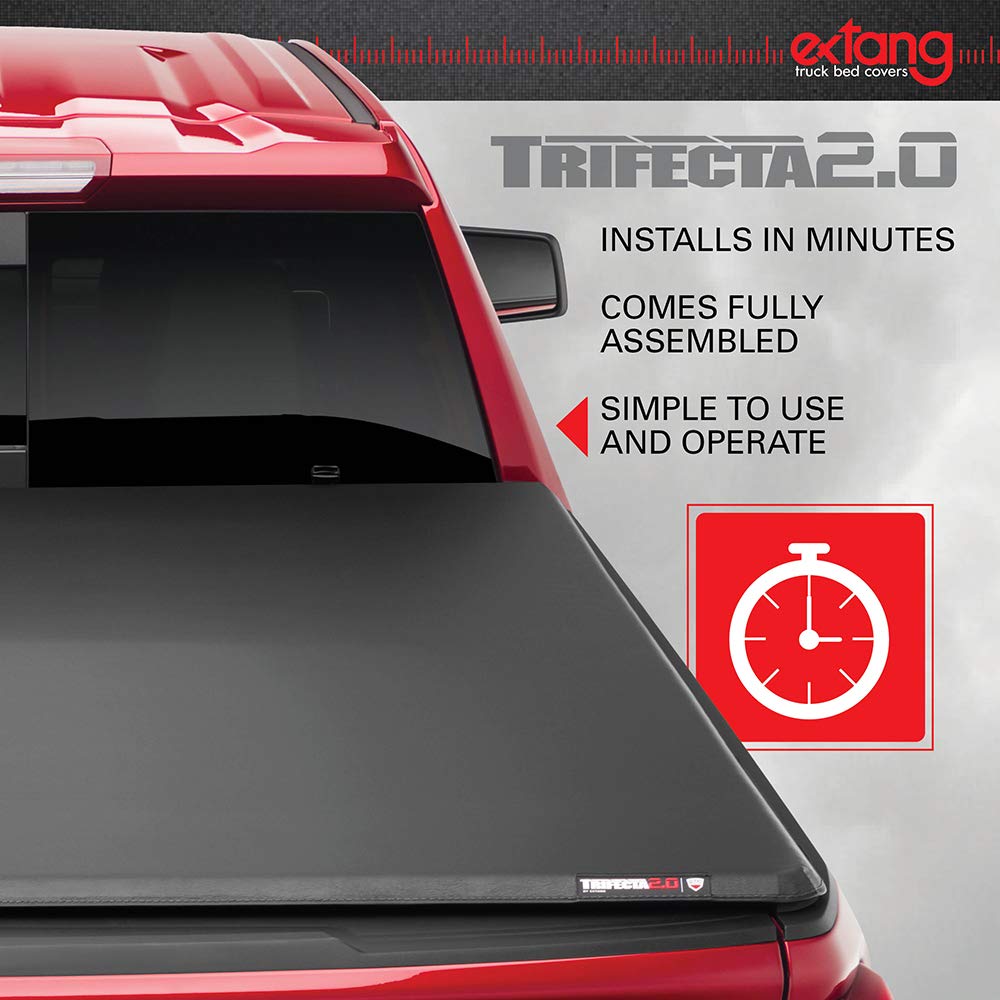 Extang Trifecta Toolbox 2.0 Soft Folding Truck Bed Tonneau Cover | 93450 | Fits 2014 - 2019 Chevy/GMC Silverado/Sierra 1500, 2014-18 2500/3500HD 6' 7" Bed (78.9")