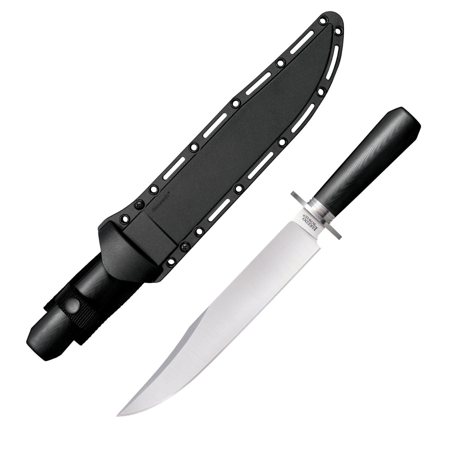 Laredo Bowie Cold Steel 10.5" CPM 3V Razor-Sharp Clip Point Blade 5.1875" G-10 Handle Tactical Fixed Blade Knife w/Secure-Ex Sheath