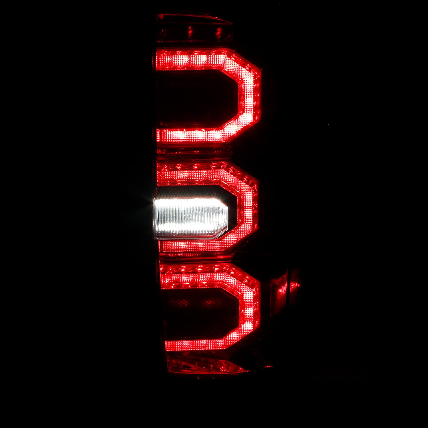 Spec-D Tuning Tail Lights Red LED w/Sequential DRL Strips Compatible with 2016-2022 Toyota Tacoma, Left + Right Pair Assembly