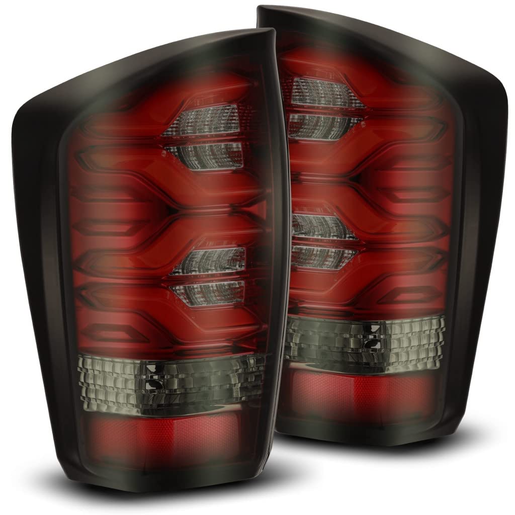 For Toyota Tacoma AlphaRex 2016-2020 LED Tail Lights PRO-Series | Red Smoke | 680020