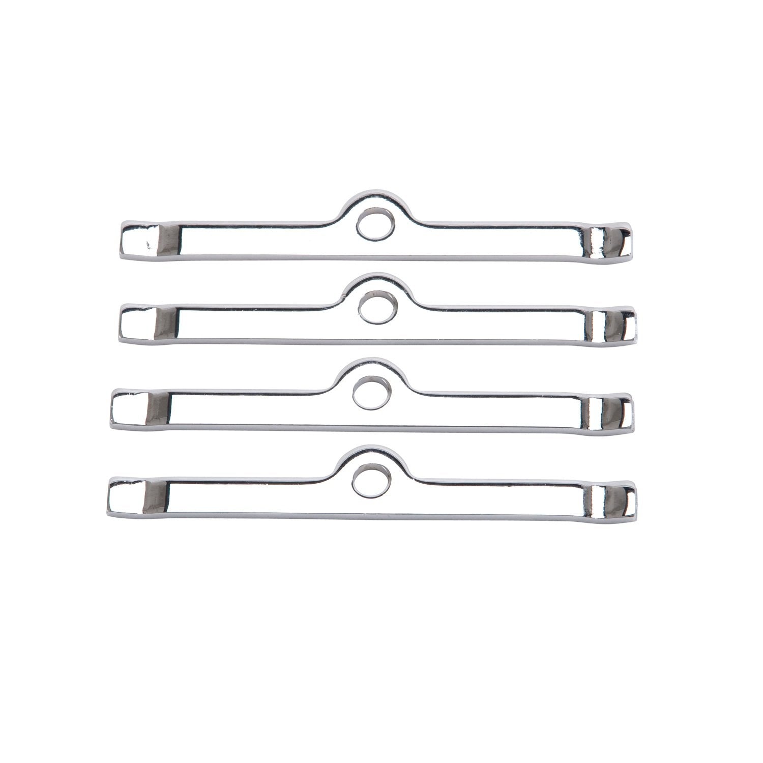 Chrome Edelbrock 4404 Valve Cover Hold-Down Tabs - Pack of 4