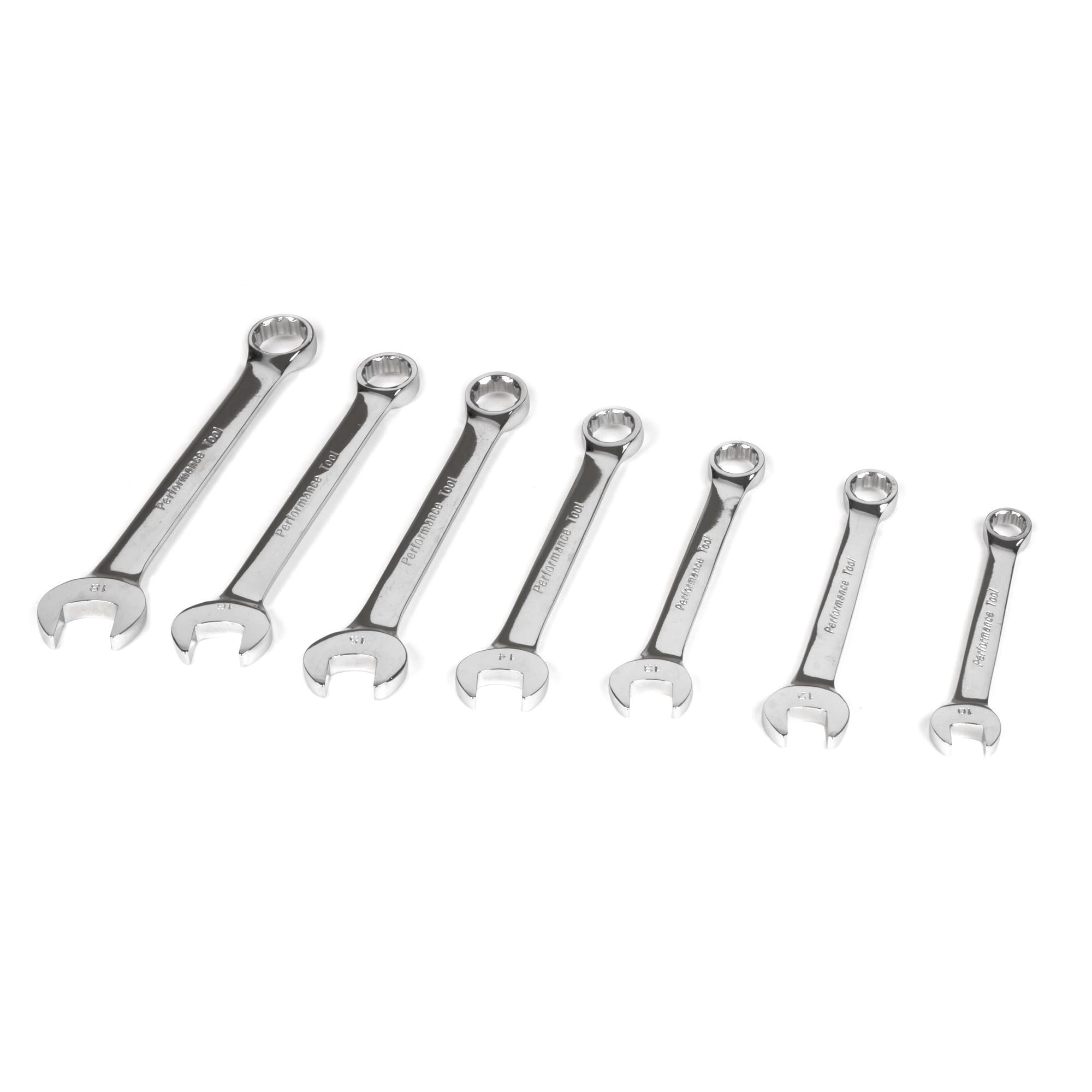 W30001 Performance Tool MM Polish Comb Wrench Set, 7-Piece, 1-Pack