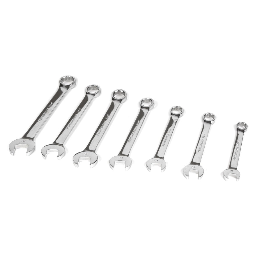 W30001 Performance Tool MM Polish Comb Wrench Set, 7-Piece, 1-Pack