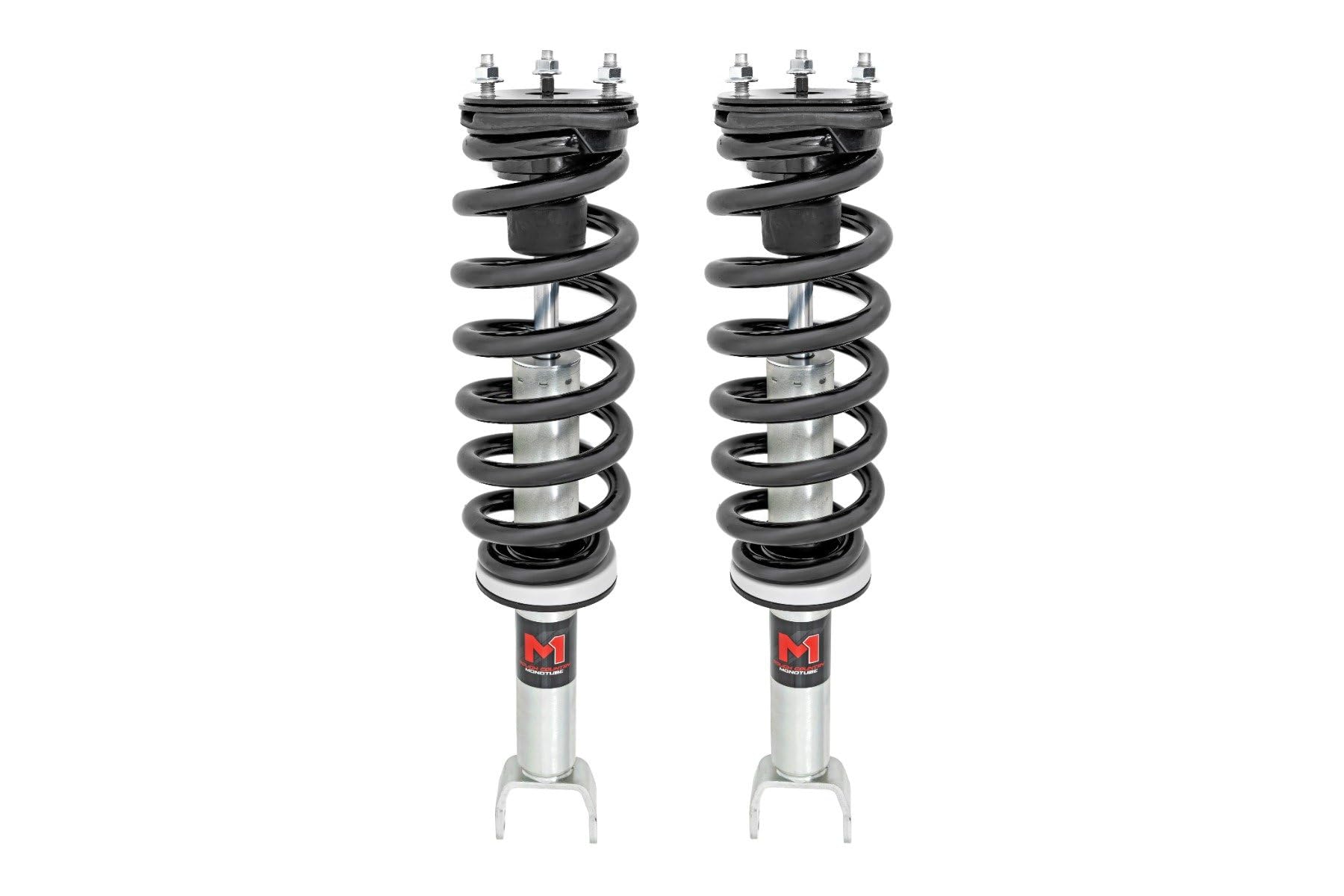 Rough Country M1 Loaded Struts w/3" Lift for Ram 1500 (2012-2018) - Adjustable Ride Height, Enhanced Handling & Control, Set of 2