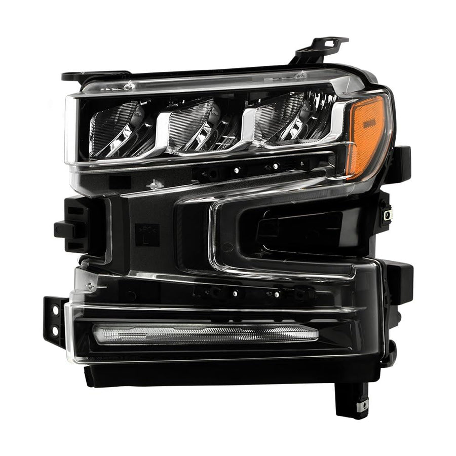 Chevy Silverado Spyder (POE) Full LED DRL and High/Low Beam w/Halogen Signal Bulb Headlight - OE Left