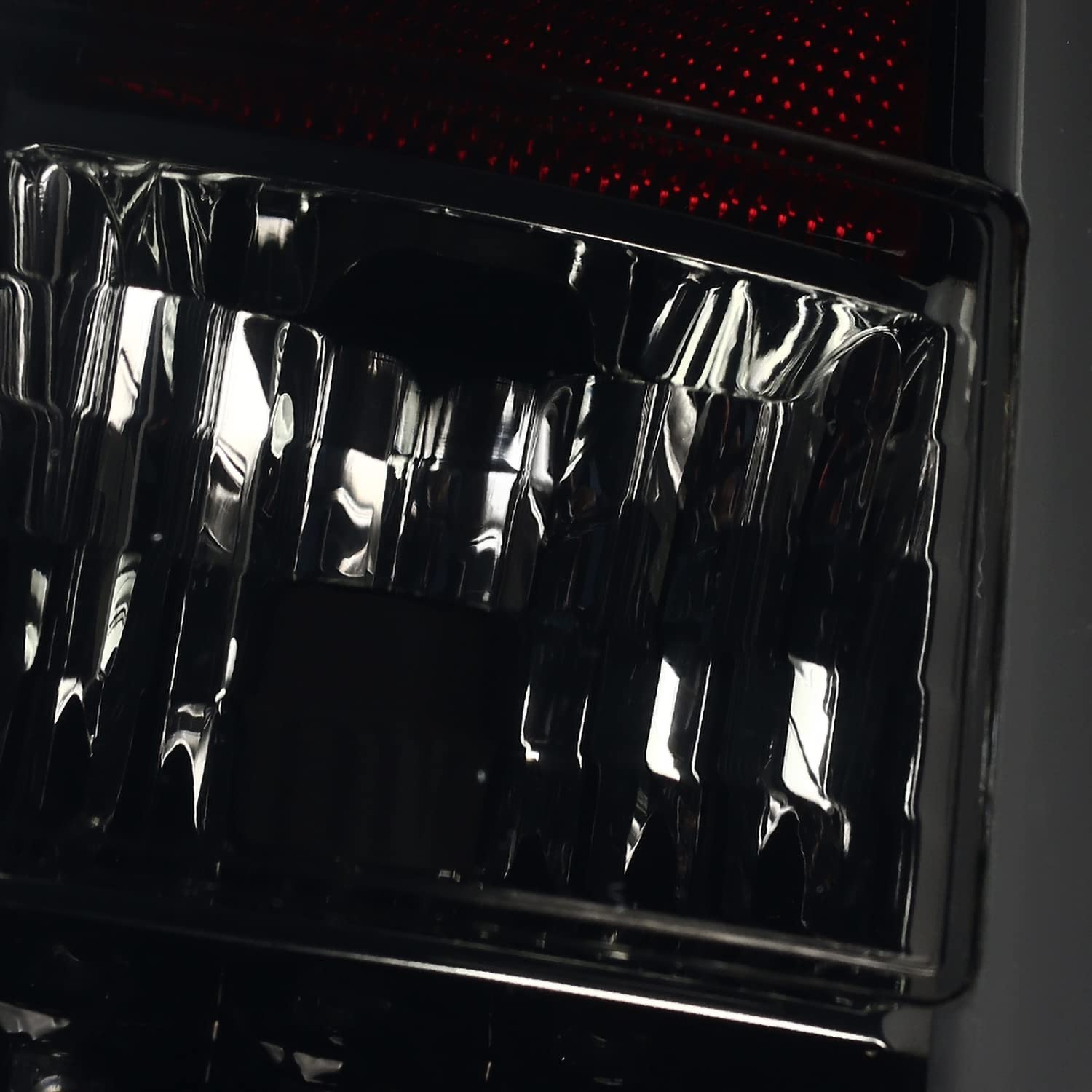 Glossy Black Smoke LED Sequential Tail Lights SPEC-D TUNING Compatible with 2014-2021 Toyota Tundra, Left + Right Pair Assembly