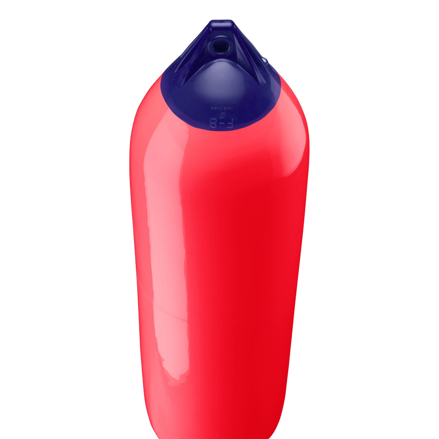 F-8 Standard Polyform Boat Fender Blue Ropehold - Red