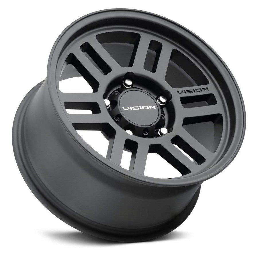 355 Vision Manx 2 Overland 16x8 5x5" +0mm Satin Black Wheel Rim 16" Inch